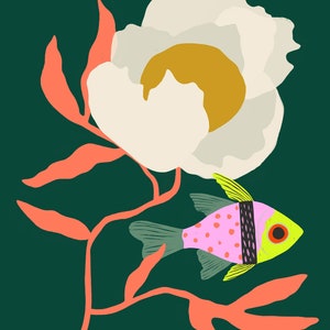 Pajama Fish Inkjet Print - Etsy