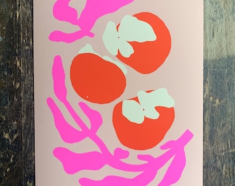 Persimmons Art Print