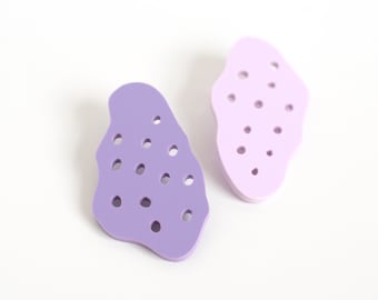 SALE! Perforated Blob Earrings // Bekah Worley x A Mano Collab!