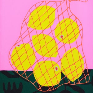 Net Bag of Lemons Inkjet Print