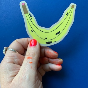 Wonky Banan Vinyl Sticker