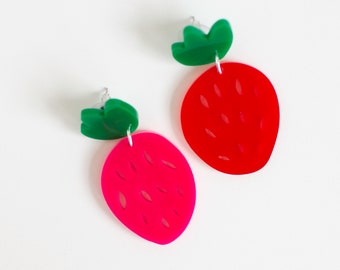 Strawberry Earrings // Bekah Worley x A Mano Collab!