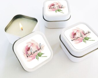 Inexpensive Rose Gold Wedding Favors white Candle Favors Bridal Shower Favors Candle Wedding Favors 24 pcs Personalized for Guests