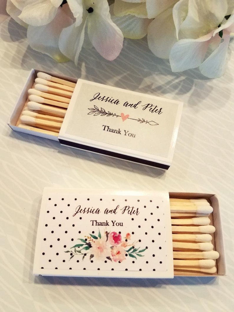 Wedding Matches Personalized Matches Match Box Wedding Etsy
