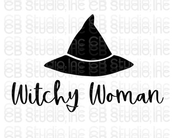 Witchy Woman - Witch Hat Design - *SVG & PNG Digital Download*