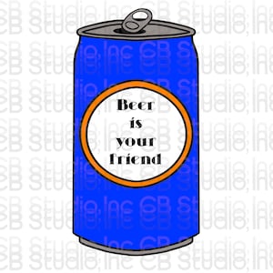 Bier is je vriend SVG & PNG Digitale Download