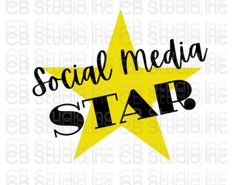 Social Media Star - Star Design *SVG & PNG Digital Download*
