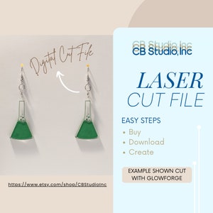 Erlenmeyer Science Flask *SVG Cut File for Laser*
