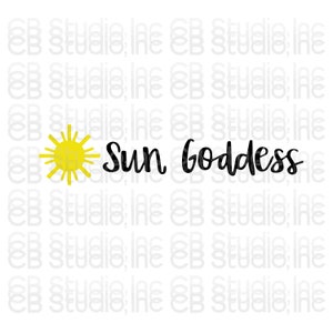 Sonnengöttin - Sun Design *SVG & PNG digitaler Download*