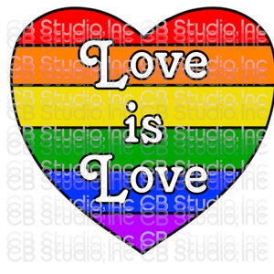 Love Is Love SVG & PNG Digitale Download