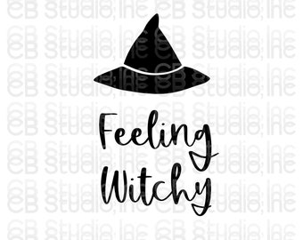 Feeling Witchy - Witch Hat Design - *SVG & PNG Digital Download*