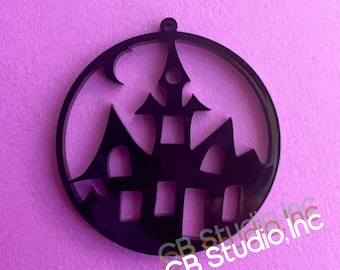 Haunted House Earrings - SVG Digital Download *Laser Tested*