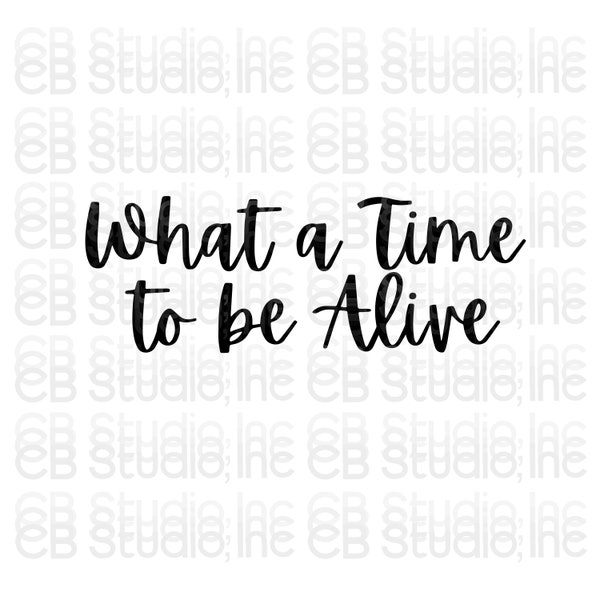 What A Time To Be Alive *SVG & PNG Digital Download*