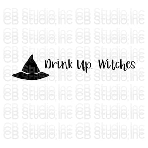 Bevi streghe - Design del cappello da strega *Download digitale SVG e PNG*