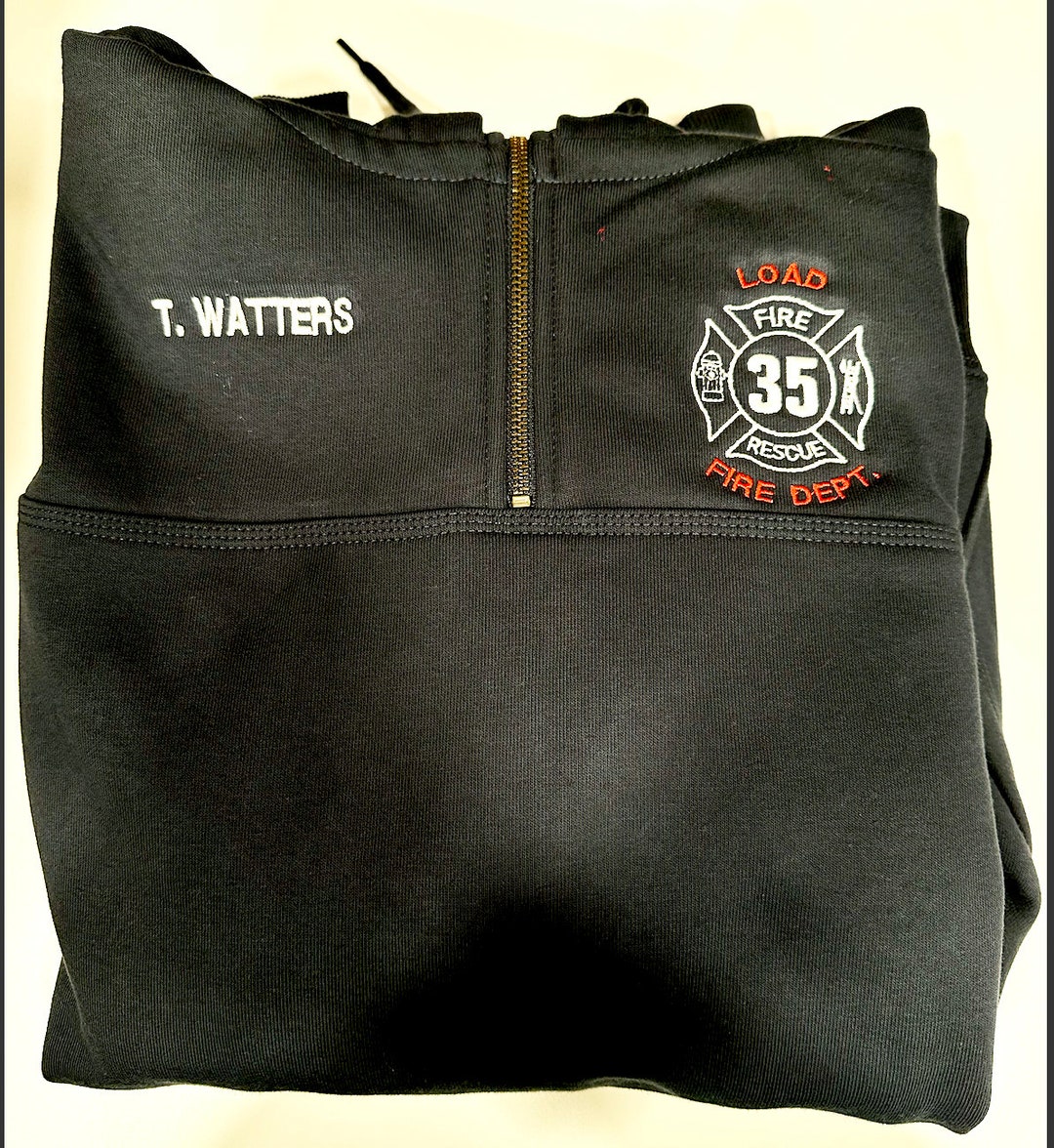 GAME Sportswear Custom Firefighter Job Shirt 1/4 Zip Etsy