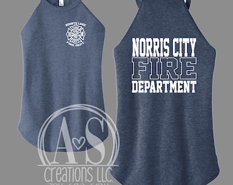 Custom Firefighter Ladies Tank Top | Personalized Duty Apparel