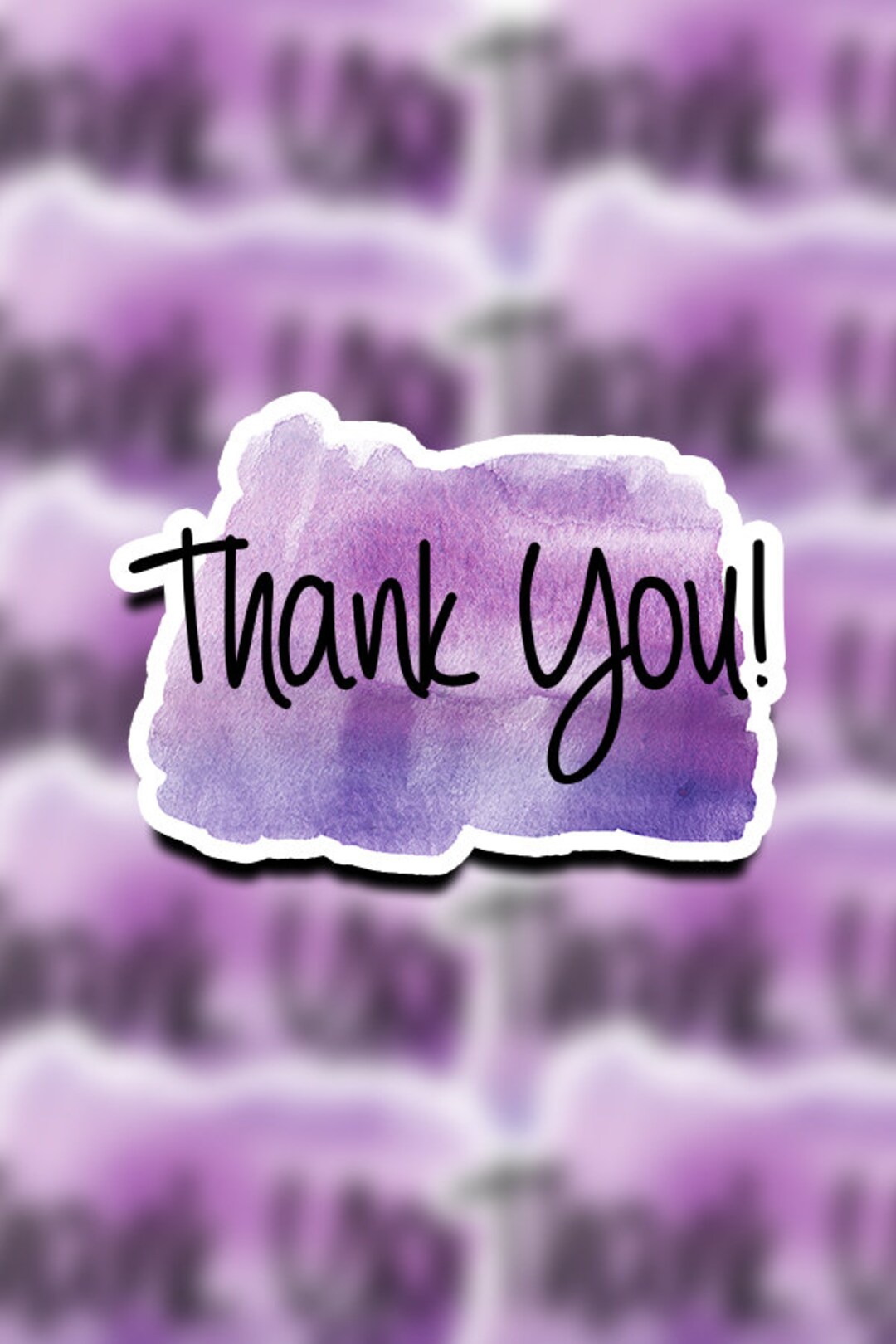 Thank You Stickers Purple Thank You Stickers Planner - Etsy