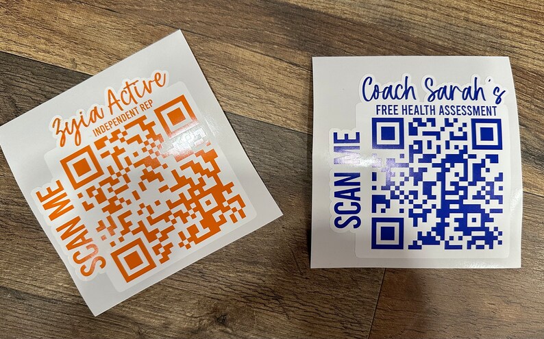 Custom QR Code Car Decal, Personalized Scan Me Sticker - Etsy
