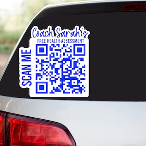 Custom Qr code Decal, Custom Qr code Car Decal