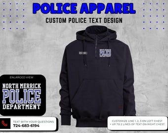 Custom Embroidered Police Jobshirt, First Responder Apparel