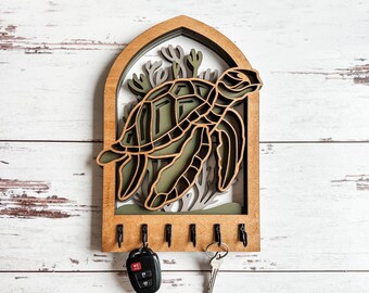 Turtle arch key holder, custom key rack