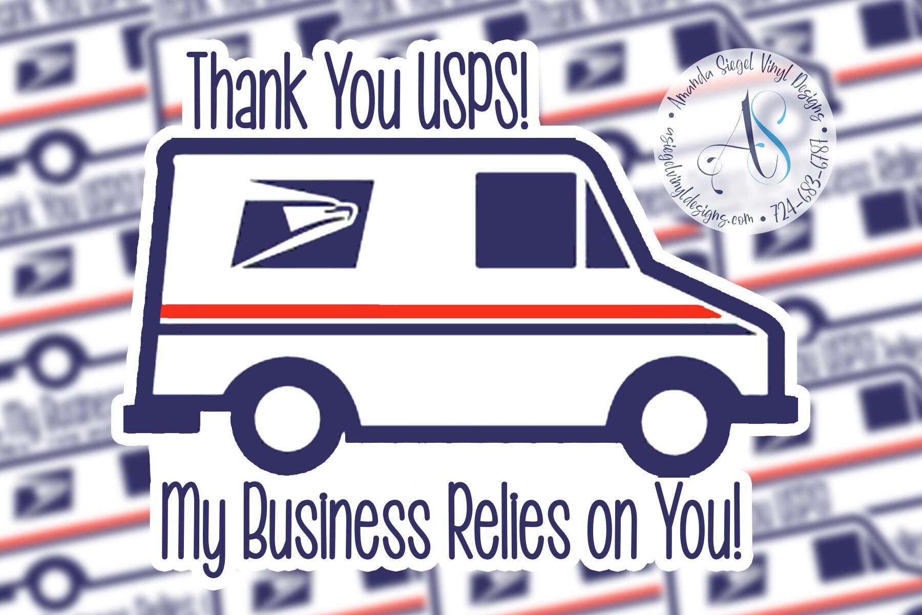 Thank You USPS sticker Thank You Sticker USPS sticker Etsy