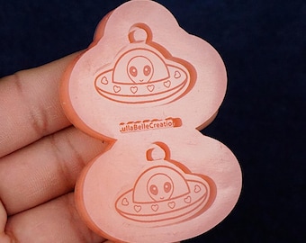 Alien Spaceship Silicone Earring Mold