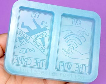 You Choose (6 choices) Tarot Card Set Silicone Resin Keychain Molds