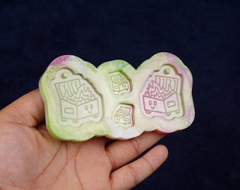 Dumpster Fire Silicone Resin Earring Mold
