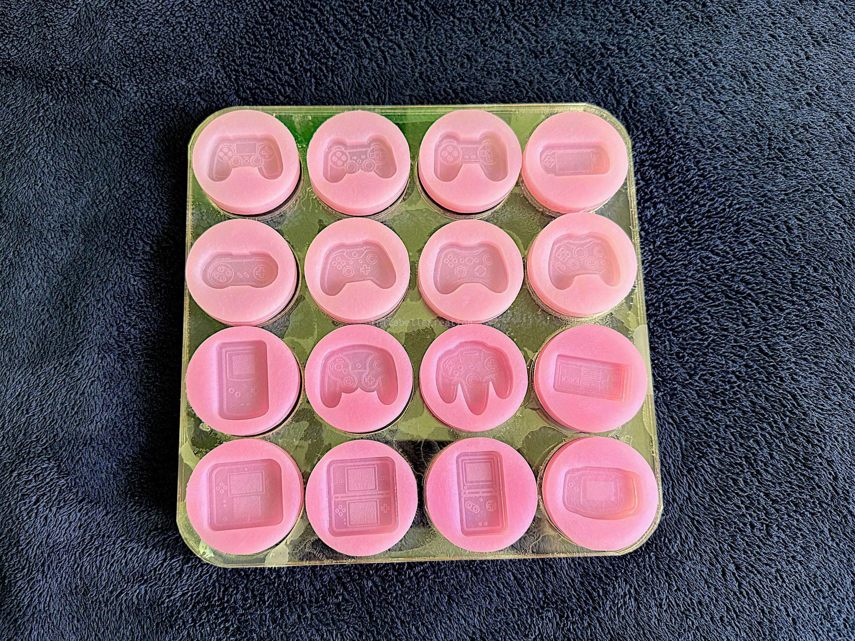 Moldes de silicona de minijuegos para dijes de joyería de resina: Molde de resina epoxi hecho a mano