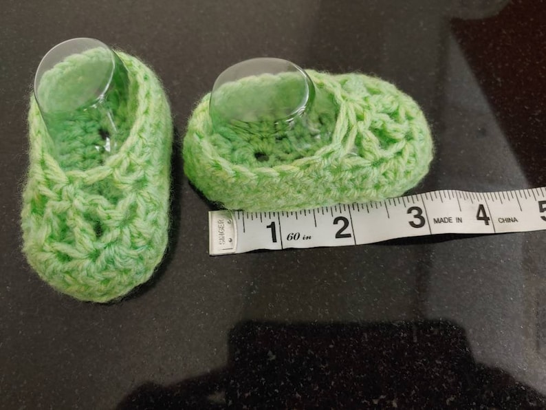 Infant booties.
