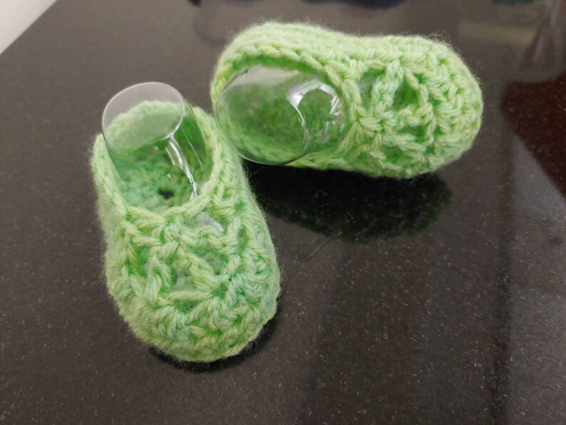 Infant booties.
