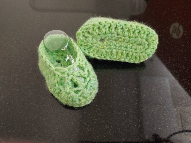 Infant booties.