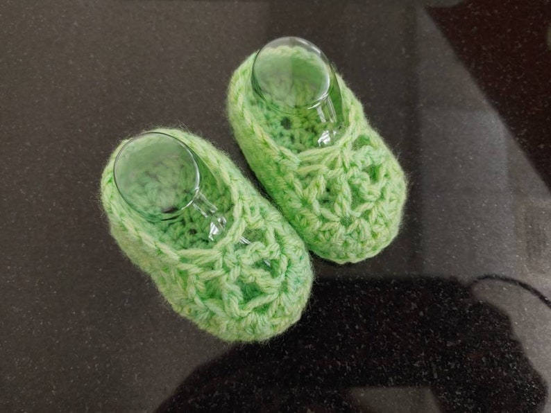 Infant booties.