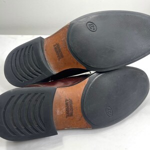 Zapatos con cordones para hombre, mocasines de cuero, mocasines marrones, zapatos de cuero para hombre, zapatos de talla 10 1/2, desliza los zapatos, imagen 6