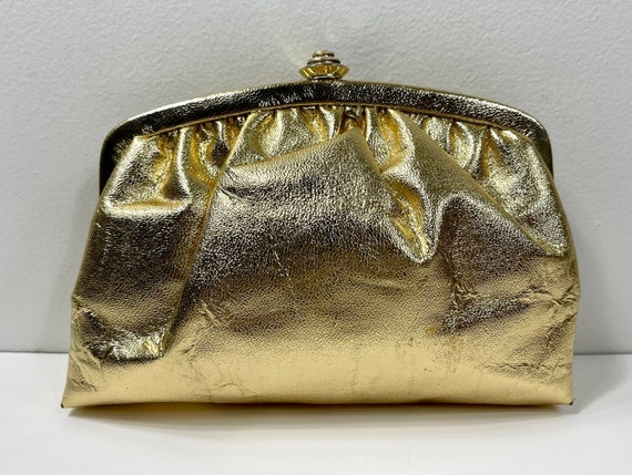 Gold purse, Formal purse, Vintage purse, Evening … - image 6