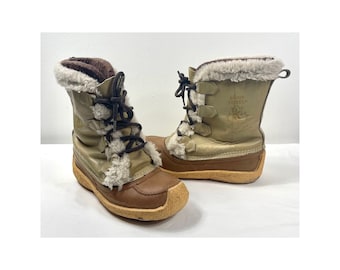 Vintage winter boots, Women’s leather boots, Wool Insulated Winter shoe’s, Women's leather boots