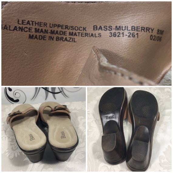 Bass sandals, Leather sandals, Brown sandals, Siz… - image 5