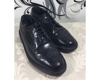 Chaussures à bout d'aile pour hommes, mocassins vintage, chaussures à lacets pour hommes, chaussures en cuir pour hommes, chaussures à enfiler, chaussures Rockabilly, chaussures à semelle dure