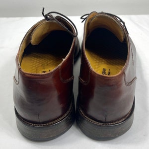 Zapatos con cordones para hombre, mocasines de cuero, mocasines marrones, zapatos de cuero para hombre, zapatos de talla 10 1/2, desliza los zapatos, imagen 5