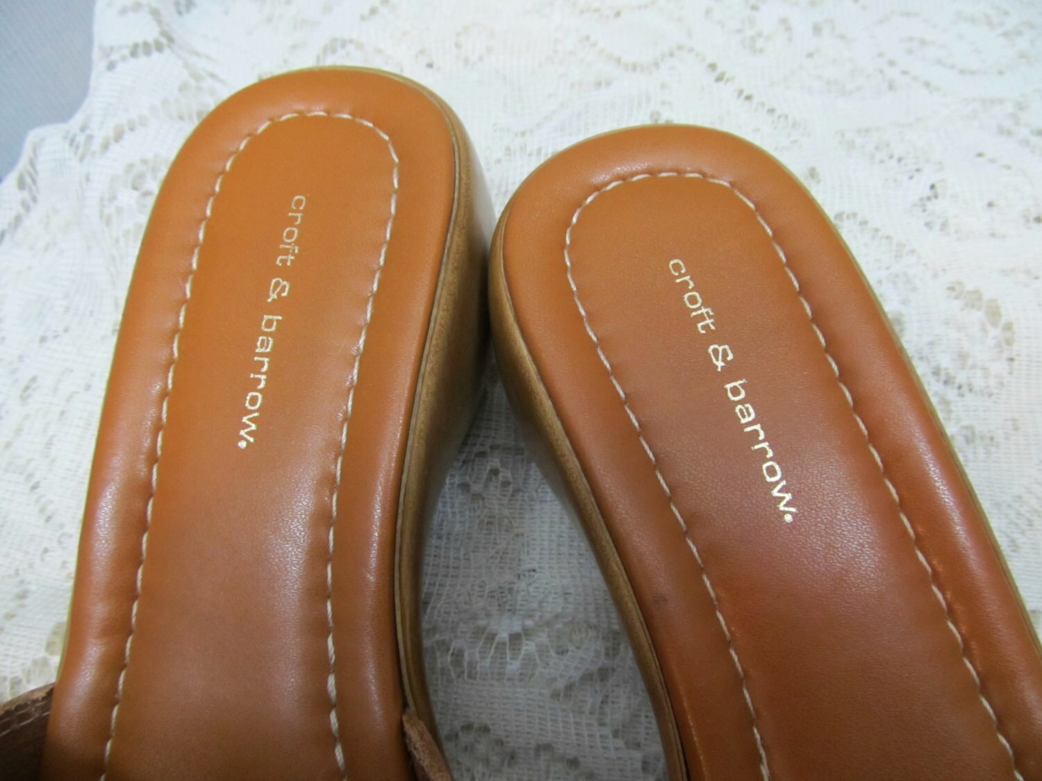 orange fuzzy sandals