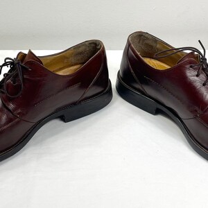 Zapatos con cordones para hombre, mocasines de cuero, mocasines marrones, zapatos de cuero para hombre, zapatos de talla 10 1/2, desliza los zapatos, imagen 8