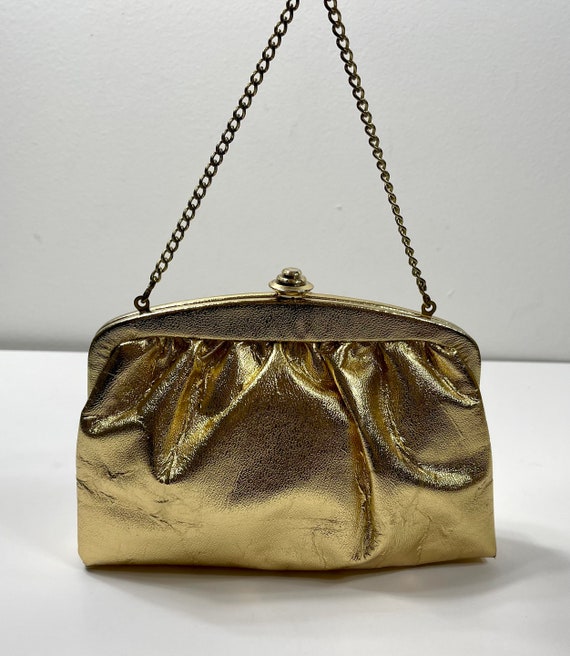 Gold purse, Formal purse, Vintage purse, Evening … - image 9