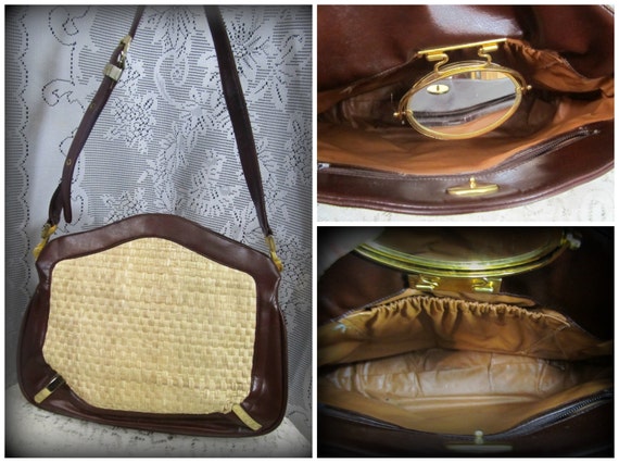 Women's purse, Vanity purse, Dark brown purse, Un… - image 1