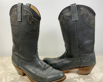 Cowboy boots, Western boots, Stylish boots, Leather boots, Men&#39;s boots, Women&#39;s boots, Gray boots, Cowgirl boots