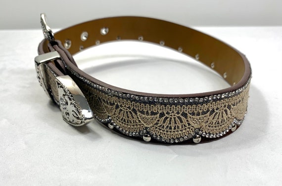 Women’s studded belt, Fashion belt, Leather bling… - image 7