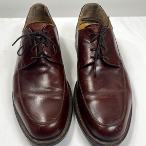 Zapatos con cordones para hombre, mocasines de cuero, mocasines marrones, zapatos de cuero para hombre, zapatos de talla 10 1/2, desliza los zapatos, imagen 4