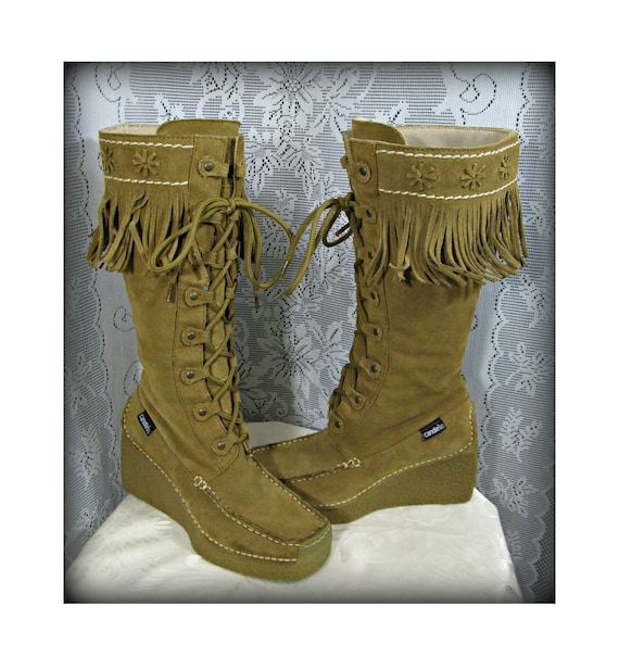 indian fringe boots