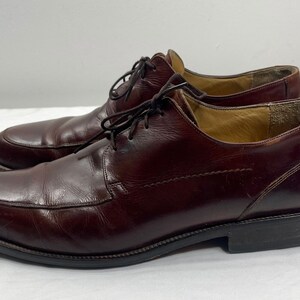 Zapatos con cordones para hombre, mocasines de cuero, mocasines marrones, zapatos de cuero para hombre, zapatos de talla 10 1/2, desliza los zapatos, imagen 3