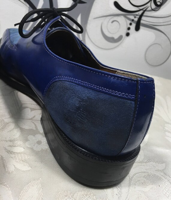 Men's blue shoes, Blue Dress shoes, Men's lace up… - image 5